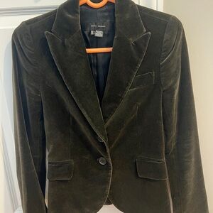 Zara Women’s Green Velvet Like Blazer